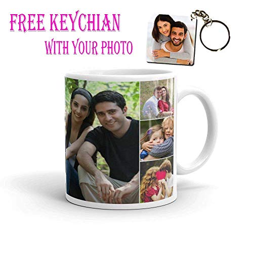 Ashani Creation Personalize Bone China Ceramic Mugs with Your Photo and Message
