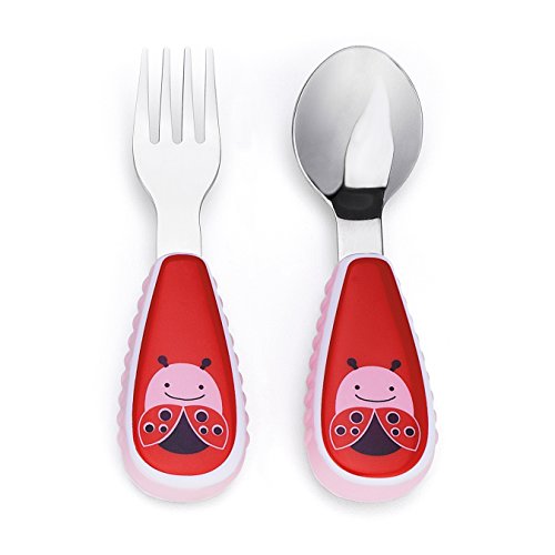 Skip Hop Children's Cutlery Set Fork and Spoon Ladybird