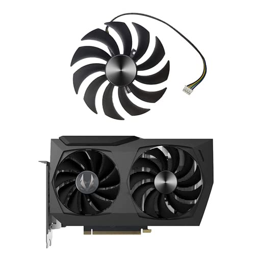 Jzwefdo 100mm Graphics Card Cooling Fan GA92S2U CF9015H12S Video Card Cooling Fan Replacement for ZOTAC GeForce RTX 3070 RTX 3070 Ti GPU Card Cooler Fan (Graphics Card Fan B-100mm)