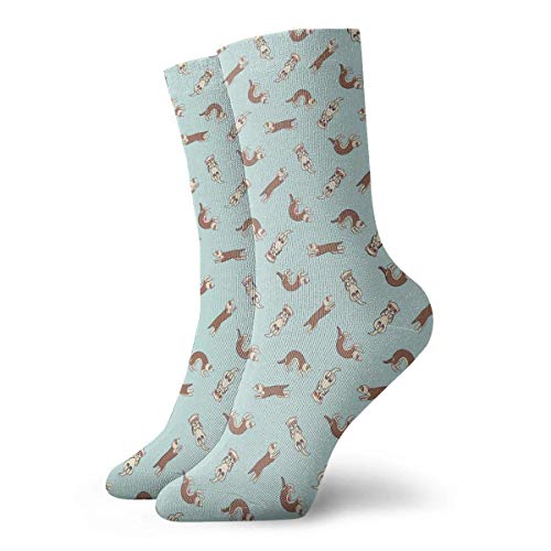 Preisvergleich Produktbild Zhengzho Socken Atmungsaktive Frettchen Frolic Fliesenmuster von Frettchen Crew Socke Exotic Modern Women & Men Printed Sport Athletic Socken 30 cm (11,8 Zoll)