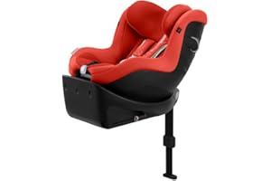 CYBEX Gold fotelik samochodowy Sirona Gi i-Size Plus z bazą, Od ok. 3 miesięcy do 4 lat (Od urodzenia z wkładką niemowlęcą), Maks. 20 kg, 61–105 cm (Od 40 cm z wkładką niemowlęcą), Hibiscus Red