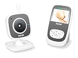 Beurer BY 99 Dual - Baby Video Monitor Dual mode, weiß/grau