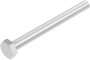 Vis à tête hexagonale SECCARO M8 x 90 mm, acier inoxydable V2A VA A2, DIN 933 / ISO 4017, tête hexagonale, 20 pièces