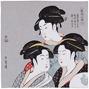 Japanese Wrapping cloth "FUROSHIKI" "KANSEI SAN BIJIN" (KANSEI THREE BEAUTY WOMEN)design