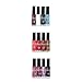 20 Piece Nail art design tool set with 12 high quality mixed coloured nail polishes by Kurtzy TM