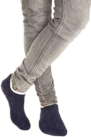Slipper Socks Non-Slip Socks - One Size. Proven to reduce falls. (x3 Mens)