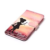 LG Nexus X5 Schutzhülle,LG Nexus X5 Lederhülle,JAWSEU Elegant Schmetterling Blume Retro/Vintage Design Farbmalerei Bunt Gemalt PU Leder Folio Flip Wallet Hülle Etui im Bookstyle Brieftasche Handyhülle Case Cover mit [Ständerfunktion] und [Kartenfächer] für LG Google Nexus X5 &1xSchwarz Glitzer Bling Eingabestift- - 5