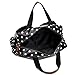 Miss Lulu 4 Piece Polka Dot Baby Nappy Changing Bag Set (Black)
