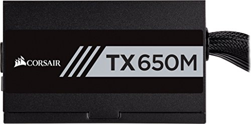 Corsair TX650M - Fuente de Alimentaci  n  Semi Modular  80 Plus Gold  650 Watt  EU 