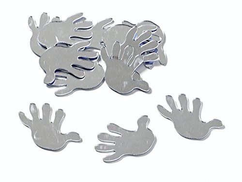 Spiegelsteine Hand 3cm mit Klebepunkt 12 Stück