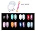 XICHEN@ 6 Colors high quality glitter nail Magic Mirror Chrome Effect Metallic Powder Set Nail Art Pigment 1 g loading
