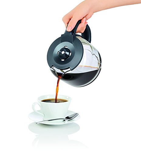 AEG Kaffeemaschine PremiumLine KF 7500 (LCD-Display, programmierbarer Timer, 1,25 Liter Glaskanne, Warmhaltefunktion, Abschaltautomatik) gebürstetes Edelstahl - 4