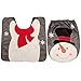 Produktbild Kreative 2 Teile/satz Weihnachtsdekoration Frohe Weihnachten Sockel Teppich + Deckel Toilettendeckel Weihnachtsdekoration Badezimmer Wc Pad
