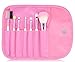 Low-cost sales makeup tools 7pcs Both portable makeup brush set, Soft hair brand PINK makeup brushes professiona