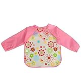 ? cute baby Boy Girl Wasserdicht Lange Ärmel Lätzchen Art Schürze Smock (Typ 4)