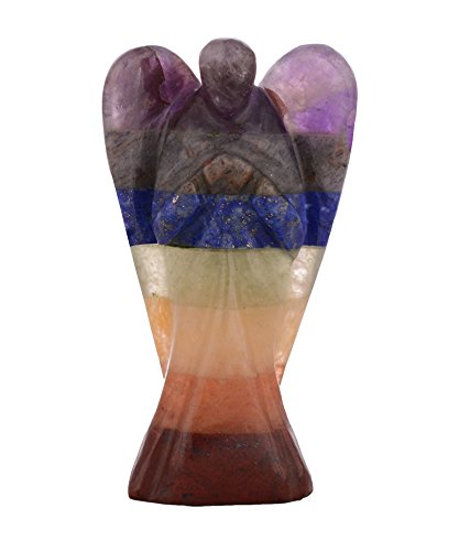 Excel Natural 7 Chakra Angel Guardian Angel Reiki Sculpture Mini Figurine Healing Gift