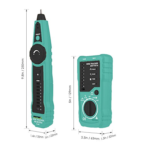 Protmex FY869 Multifunktions Wire Tracker RJ11 RJ45 Kabeltester für die Kollation des Netzwork Kabels, Telefonkabel , Durchgangsprüfung, die schwache Batterieanzeige - 6