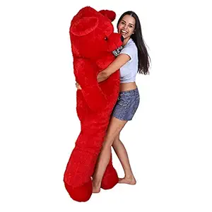 OSJS Toys Soft / Fluffy/ Huggable Cute Teddy Bear for Kids and Girls (Red_3 Feet)
