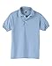 Hanes Cotton-Blend Kids` Jersey Polo, 054Y, XS, Black