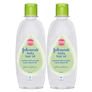 Johnsons Baby Hair Oil 200ml (Pack of 2)
