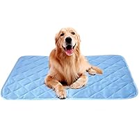 iBaste Kühlmatte für Hunde Matte 90cmx60cm Pads Pet Cooling Mat Betten mit selbstkühlendem Kühlgel Matte für Hundeboxen Zwinger-L