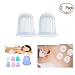 Produktbild Schröpfen Silikon,Worsendy Schröpfende Therapie Vakuum Silikon Massage Schröpfen Medical Grade Silikon Cups für Full Neck Gesicht Körper Massage, Cellulite, Stretchmarks 2 pcs