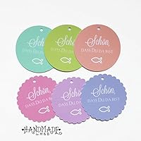 25 Geschenkanhänger Tags Etiketten Schön, dass Du da bist