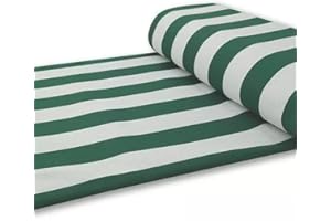 GX GARGIX Tenda da Sole a Strisce con Anelli, per Balcone, Veranda e Giardino, con Frange, Resistente, Vari Colori e Misure (Tv/Verde, 300x300Cm)