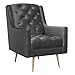 Produktbild Abbey Avenue A-AVE-288ACGL Avery Accent Stuhl mit goldfarbenen Beinen, Schieferfarben
