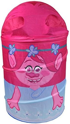 3D Trolls Poppy Girls Pop-Up Storage Bin Kids Bedroom Foldable Laundry Basket