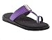 Dia One Orthopedic Sandal Rubber Sole MCP Insole Diabetic Footwear for Women (L-Cozy Black Purple Top 4 Button Dia_66) RS.599.00
