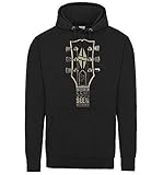  Premium Gitarre Spindelstock Ich Kann 55 Years Old But I Got To See All The Best Bands Motiv Gitarrist Musiker Herren Schwarz Kapuzenpullover - Schwarz, Small 34/36\