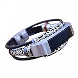 DAY.LIN Uhrenarmband Ersatz-Lederarmband Armband Armband für Fitbit Alta/Fitbit Alta HR (A)