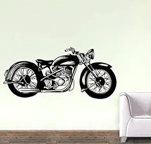 Wall Attraction Bullet Bike Decal Wall Sticker Standard Size- 45cm X 92cm Color- Multicolor, Vinyl