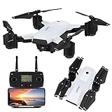 5G Wifi FPV Echtzeitübertragung - Die von der Flugkamera aufgenommenen Bilder und Videos werden in Echtzeit über ein 5G-Wifi-Netzwerk auf den Bildschirm Ihres Smartphones übertragen.