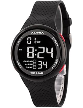 Sportliche XONIX Unisex Armbanduhr mit vielen Funktionen WR100m, JG/3