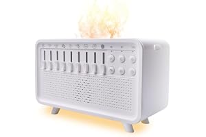 White Noise Night Light luftfuktare, ljudbox vit brusreducerande ljudmaskin, bärbar sömnljudmaskin, bärbart sömnljud med 8 omgivande ljud för att sova, vardagsrum, kontor