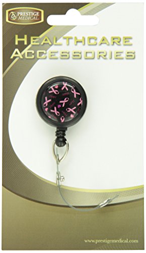 Ncd medical prestige medical s13 - Pr retracteze - pinza para tarjeta de identificaci  n con cuerda retr  ctil  dise  o lazo rosa sobre fondo negro