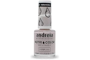 Andreia Professional NutriColor - Esmalte de Uñas Vegano con Nutrientes 100% Natural | Laca de Uñas Transpirable y Amigable con Uñas - Color NC4 Purple 10,5ml