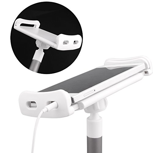 ACTOPP iPad Halterung Mehrfunktional Abnehmbar iPad Halter Ständer mit 120cm Schwanenhals 360 Drehen Tablet Halterung Kindle Halterung Handyhalter Handy Halterung Tablet Halter - 8
