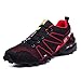 Produktbild MISS&YG Herren Leichte Sneakers Wanderschuhe Laufen Schuhe Wanderschuhe Trainingsschuhe,Red,45