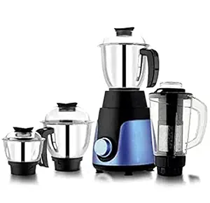 Kitchen Kit 750 Watt Juicer Mixer Grinder with 3 Stainless Steel Jars (Black), Medium (MJG100014)