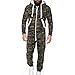Produktbild Battnot Herren Pullover Unisex-Overall One-Piece Einteiliges Kleidungsstück Non Footed Pyjama Playsuit Camouflage Gedruckte Große Größen Kleidung mit Kapuze Männer Langarm Mens Oversize Tops Hosen