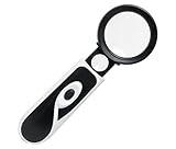  Proskit Handlupe mit LED-Beleuchtung, 2 LEDs, 2-fache Vergrößerung