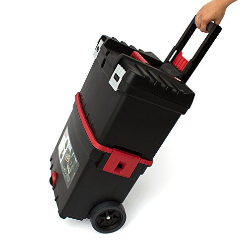 Keter 17186889 Werkzeugbox Pro Serie Mastercart metal latch, Kunststoff, Metallverschlüsse, schwarz / gelb - 4