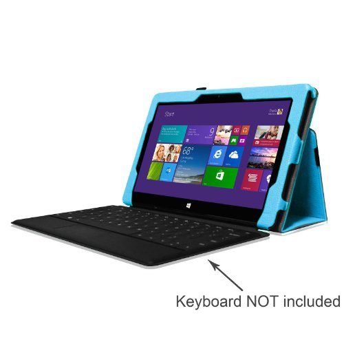 Fintie Schutzhülle Flip Case mit Stylus Halterung für Microsoft Surface RT/Surface 2 26,9 cm nicht kompatibel mit Windows 8 Pro blau Surface Pro / Surface Pro 2 - 3