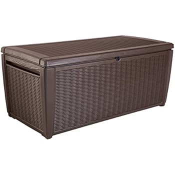 Keter Sumatra Rattan Style Jumbo Plastic Garden Storage Deck Box XL