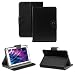 Produktbild NAUC Medion Lifetab P8524 Tablet Schutzhülle Tasche Tablettasche Hülle mit Standfunktion hochwertige Kunst-Leder Verarbeitung Cover Universal Tablethülle Case, Farben:Schwarz