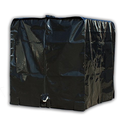 Stabilo-Sanitaer Abdeckplane Haube Plane Folie Abdeckung für IBC 1000l Tank Container Behälter UV-Folie Regenwassertank - 2