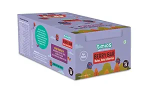 Timios Berry Bars | Healthy Energy Bar Snack | Pack of 20